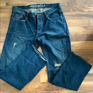 NWOT - Distressed, Button fly, Aeropostale jeans